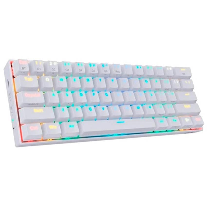 Teclado Mecanico Redragon Draconic Rgb Blanco Switch Brown Bluetooth